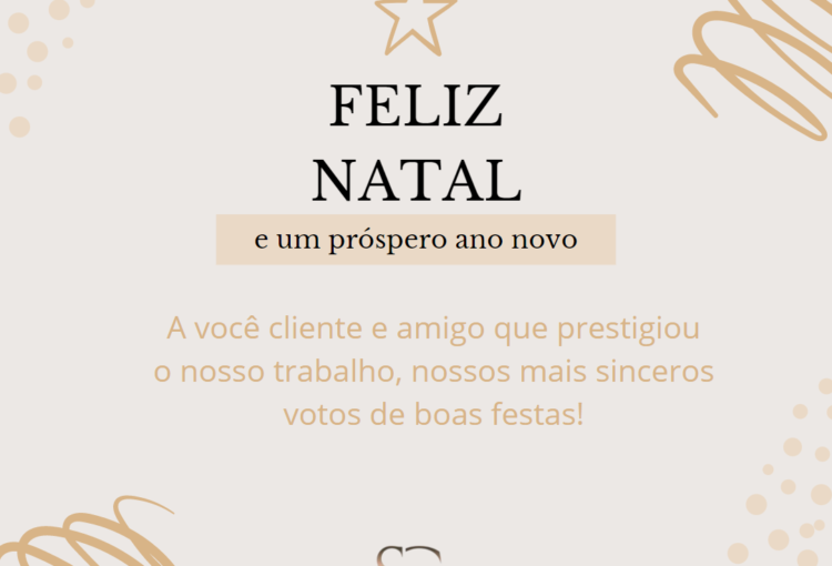 Feliz Natal e um próspero Ano Novo